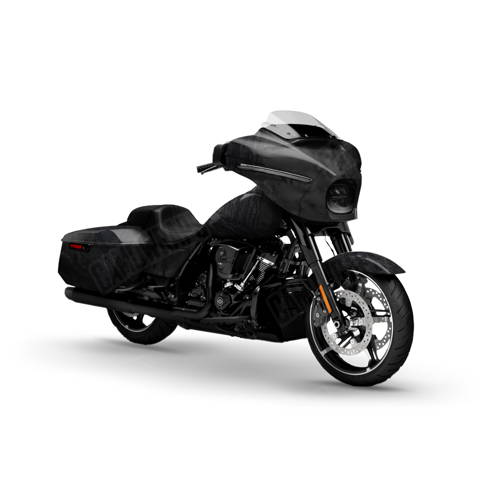 Just Hunt Deceptive Camo Darkened Motorcycle Wraps