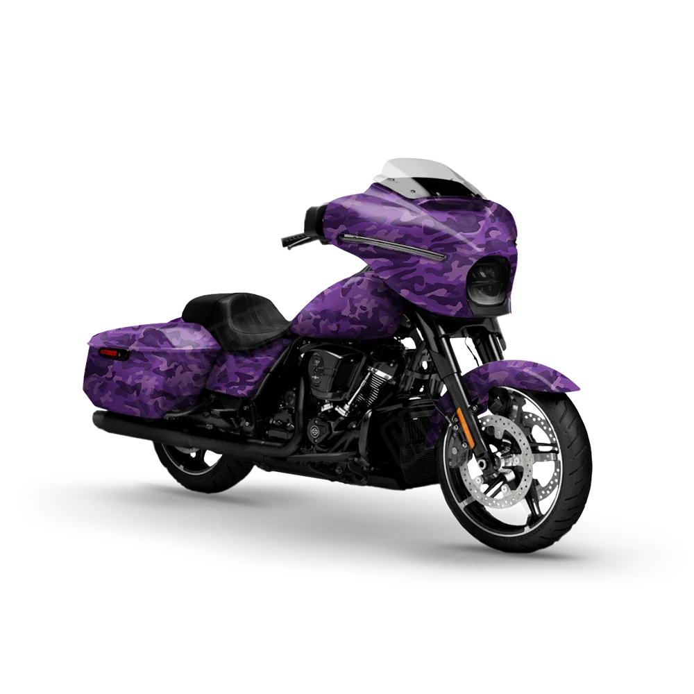 Classic Elite Purple Motorcycle Wraps