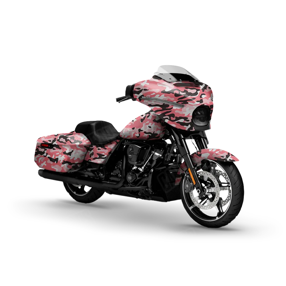 Classic Pink Motorcycle Wraps