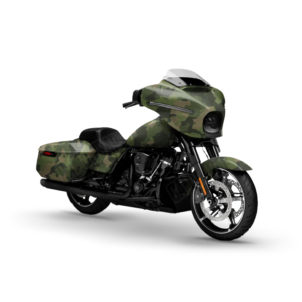 Cumulus Army Green Motorcycle Wraps