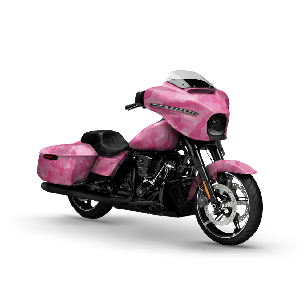 Ragged Elite Pink Motorcycle Wraps