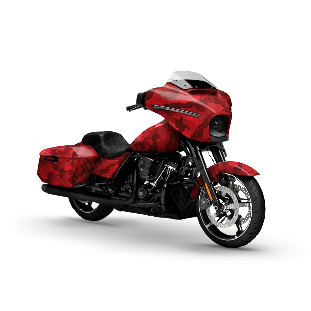 Ragged Elite Red Motorcycle Wraps