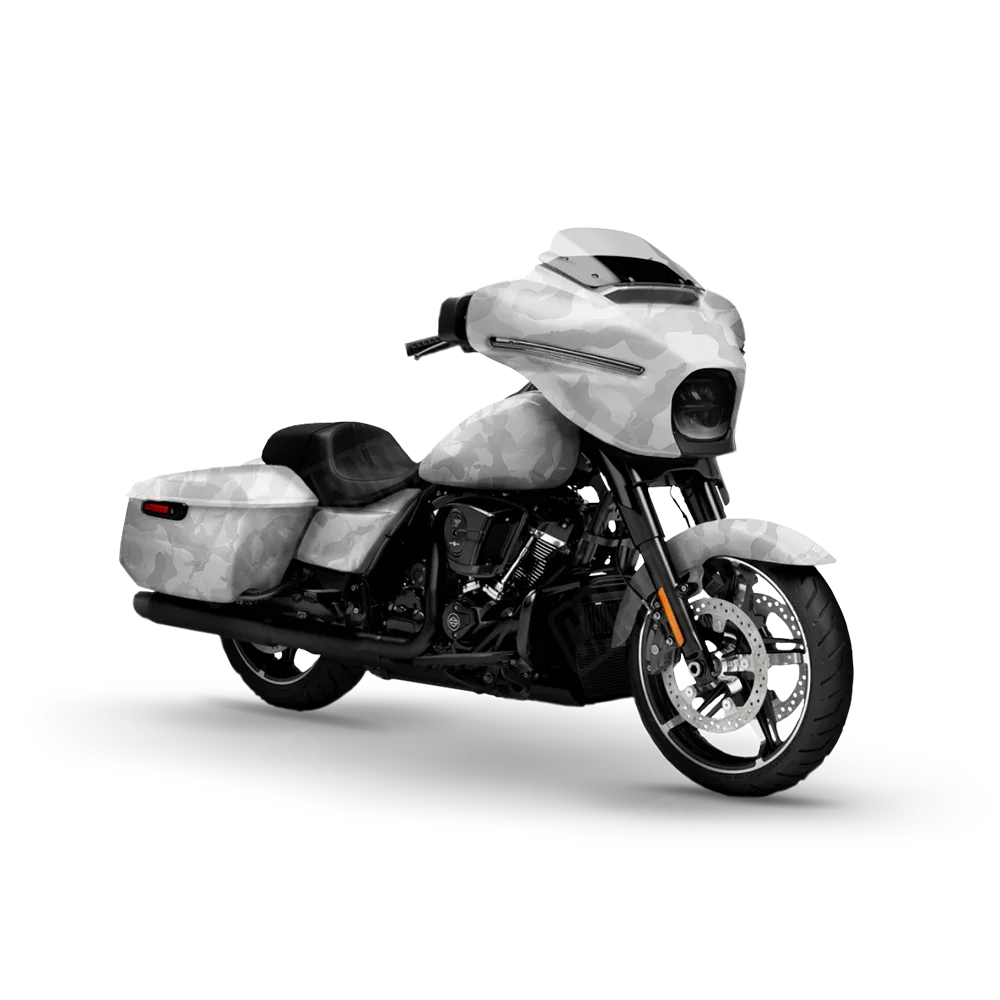 Ragged Elite White Motorcycle Wraps