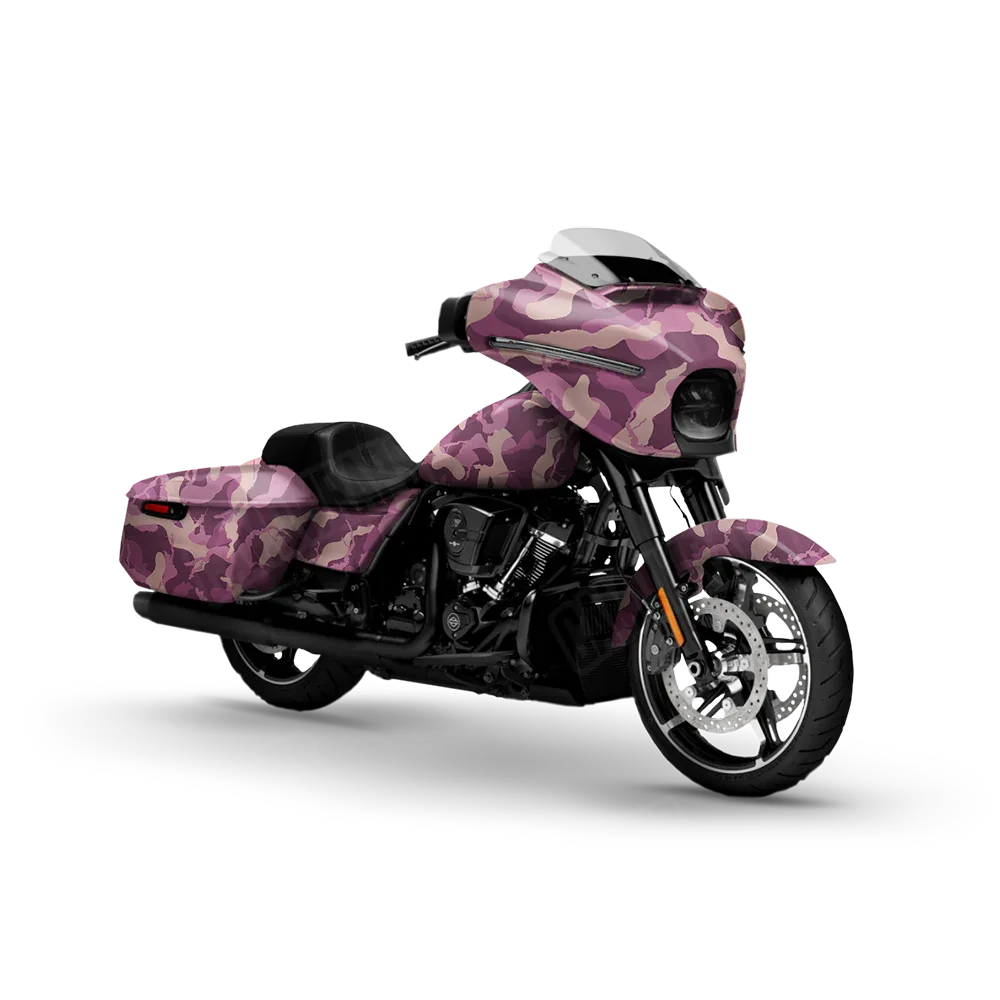 Ragged Floral Motorcycle Wraps