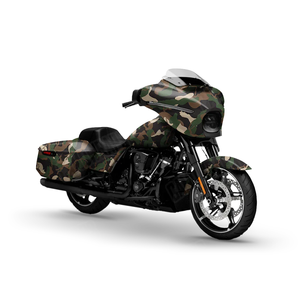 Ragged Woodland Motorcycle Wraps