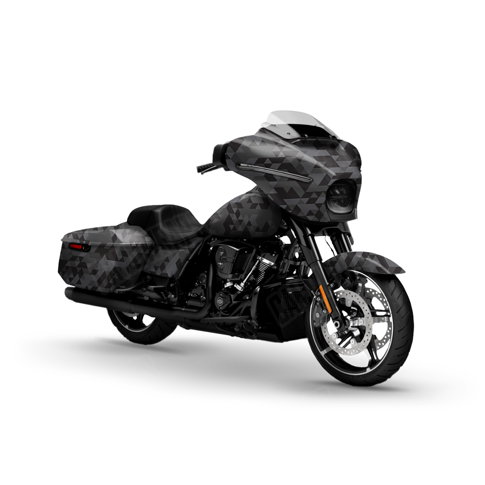 Triangle Elite Black Motorcycle Wraps