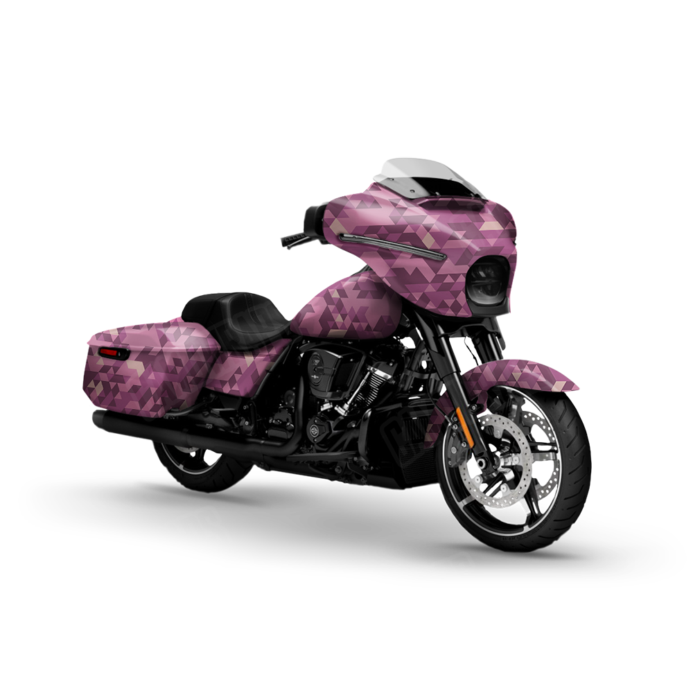 Triangle Floral Motorcycle Wraps