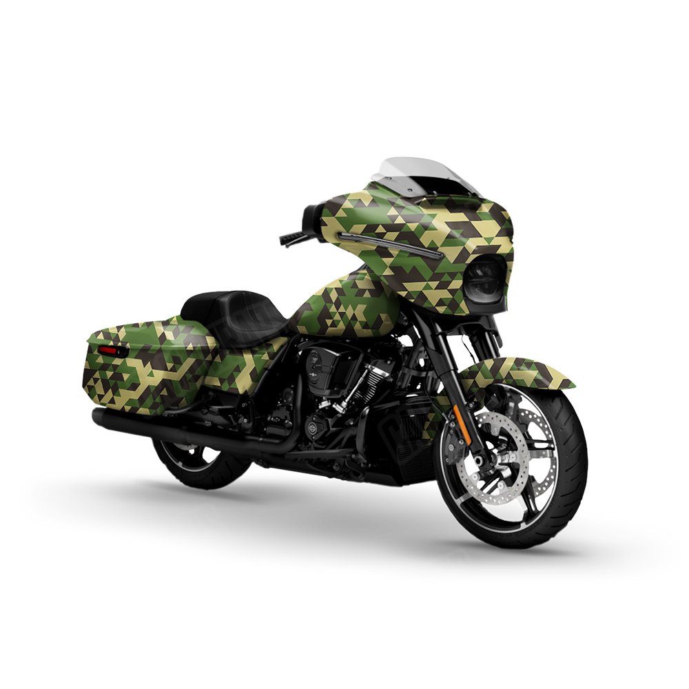 Triangle Jungle Motorcycle Wraps