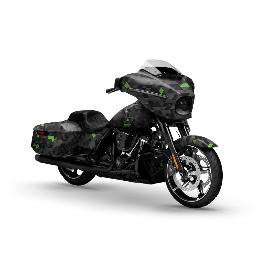 Triangle Metro Green Motorcycle Wraps
