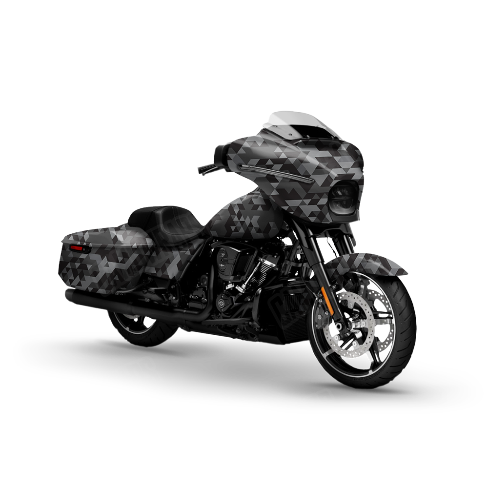 Triangle Midnight Motorcycle Wraps