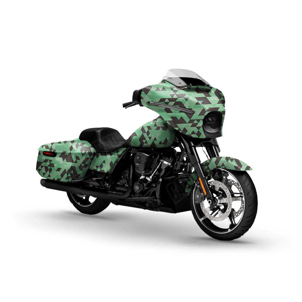 Triangle Mint Chocolate Chip Motorcycle Wraps