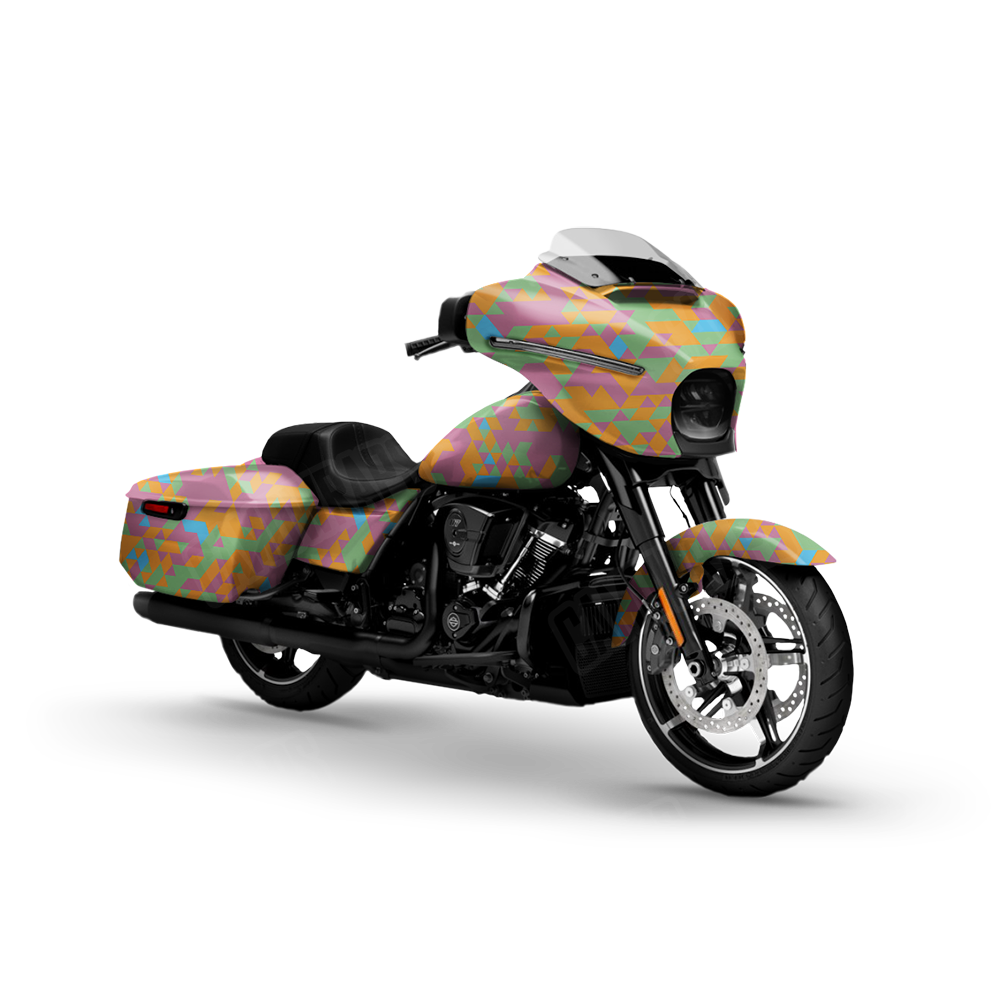 Triangle Sherbert Motorcycle Wraps
