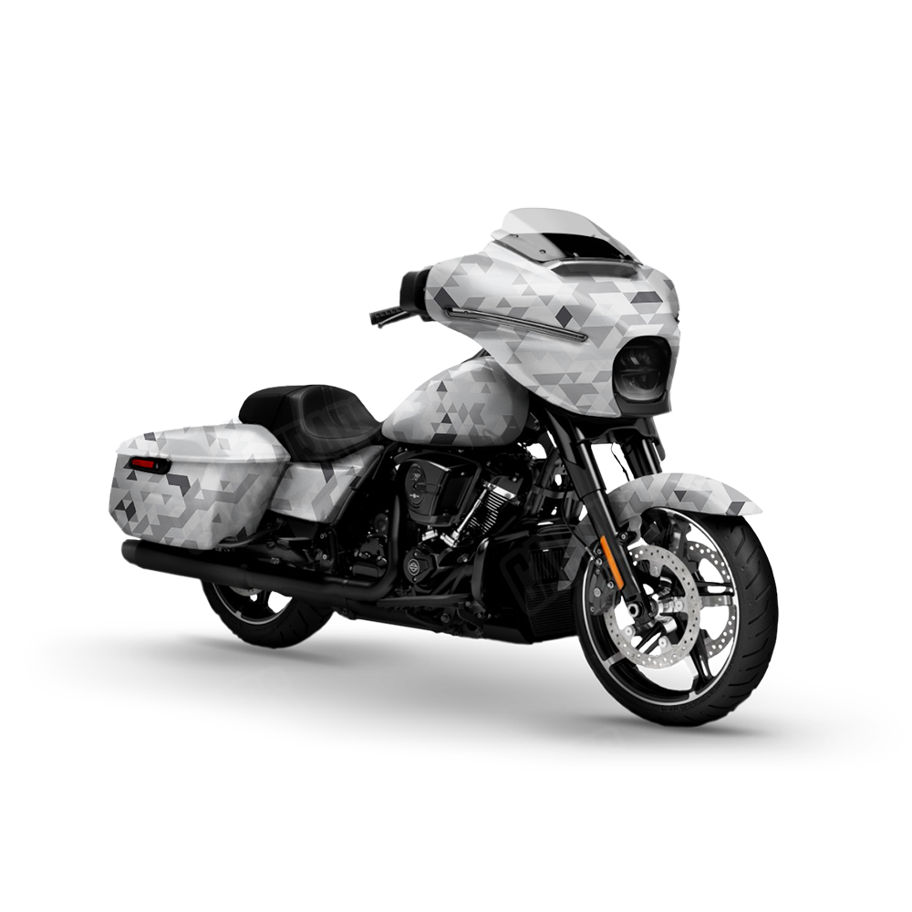 Triangle Snow Motorcycle Wraps