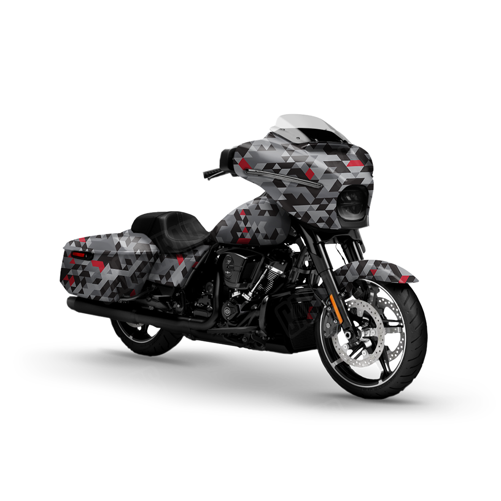 Triangle Urban Red Motorcycle Wraps