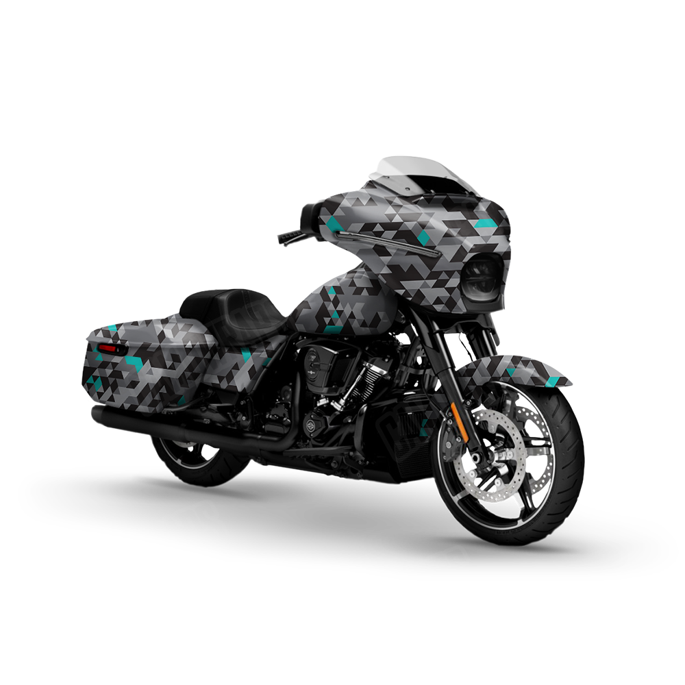 Triangle Urban Tiffany Blue Motorcycle Wraps