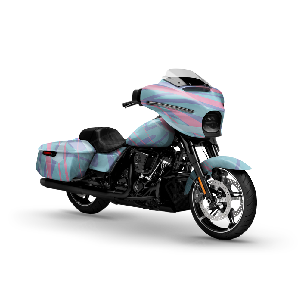 Liquid Smoke Cotton Candy Motorcycle Wraps
