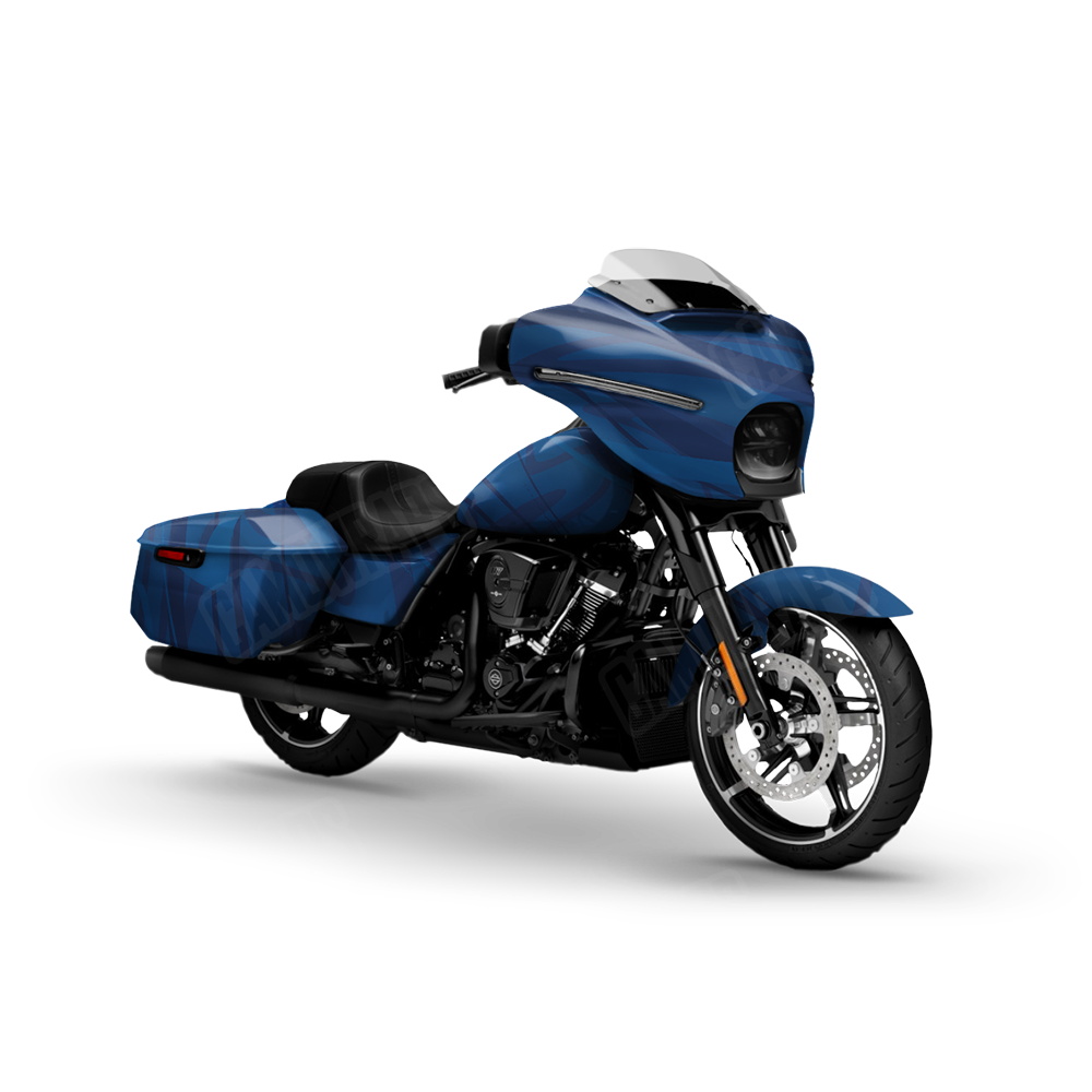 Liquid Smoke Elite Blue Motorcycle Wraps
