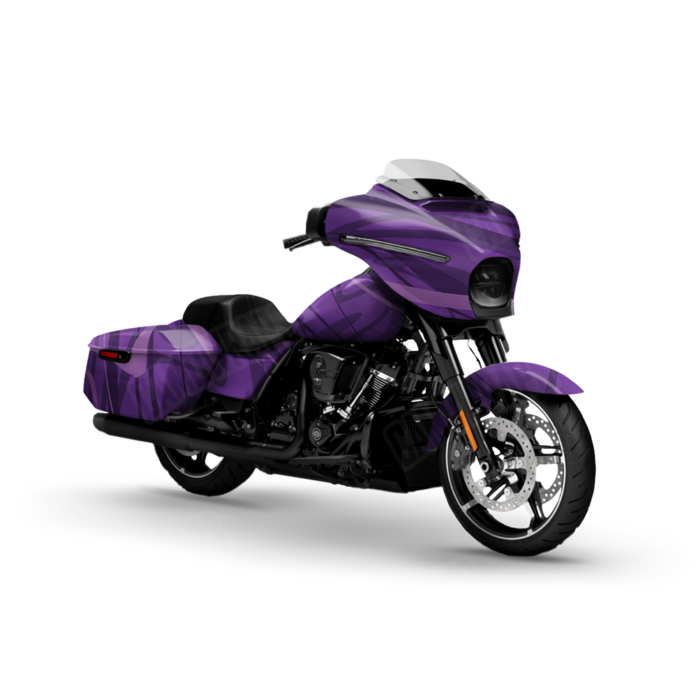 Liquid Smoke Elite Purple Motorcycle Wraps