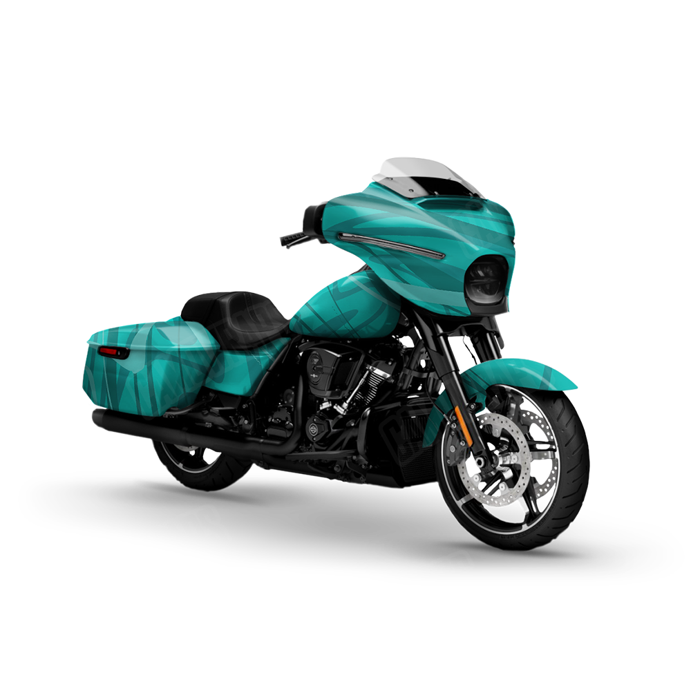 Liquid Smoke Elite Tiffany Blue Motorcycle Wraps