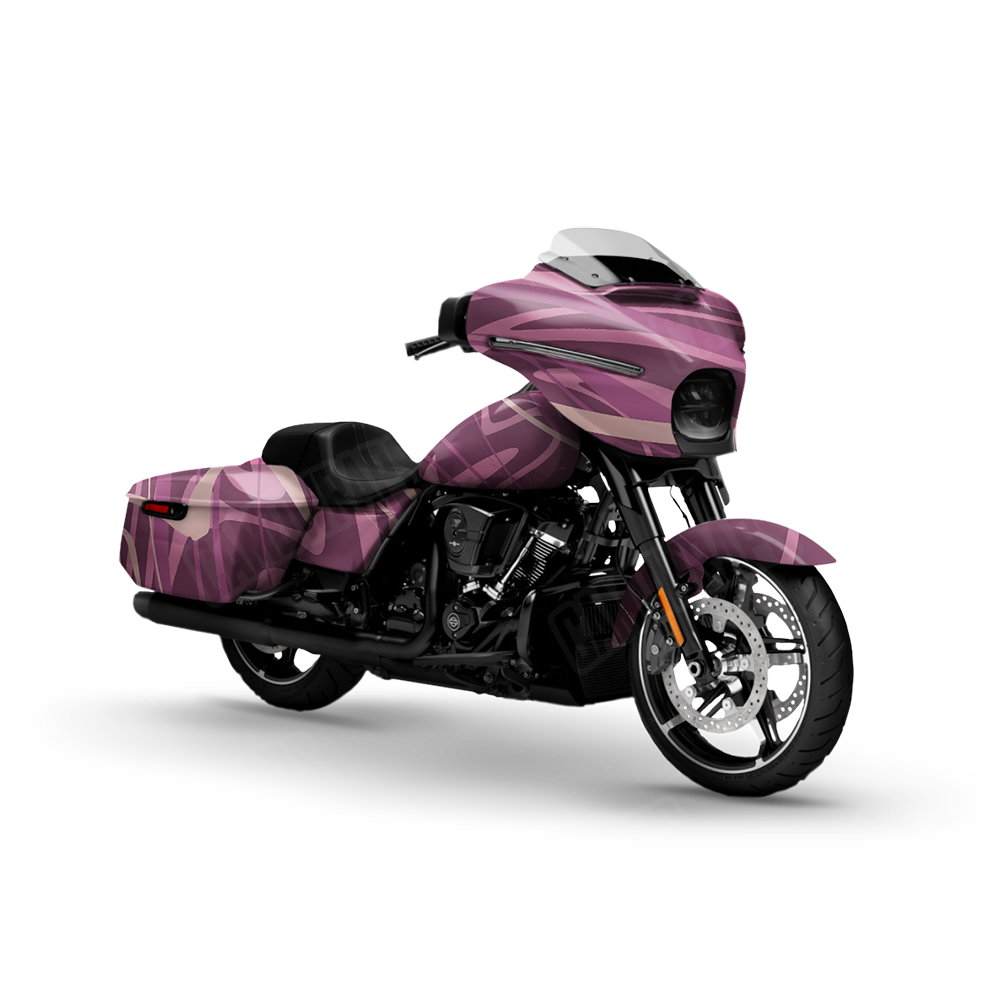 Liquid Smoke Floral Motorcycle Wraps