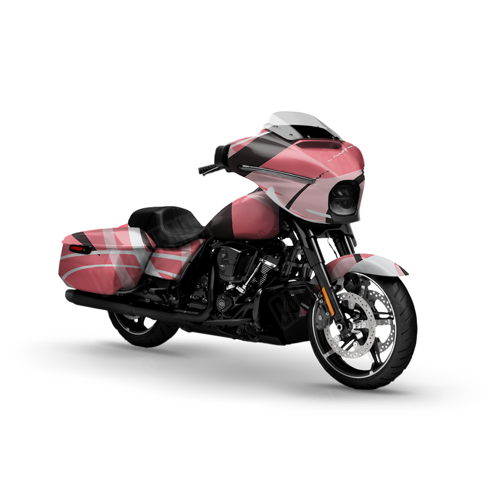 Liquid Smoke Pink Motorcycle Wraps