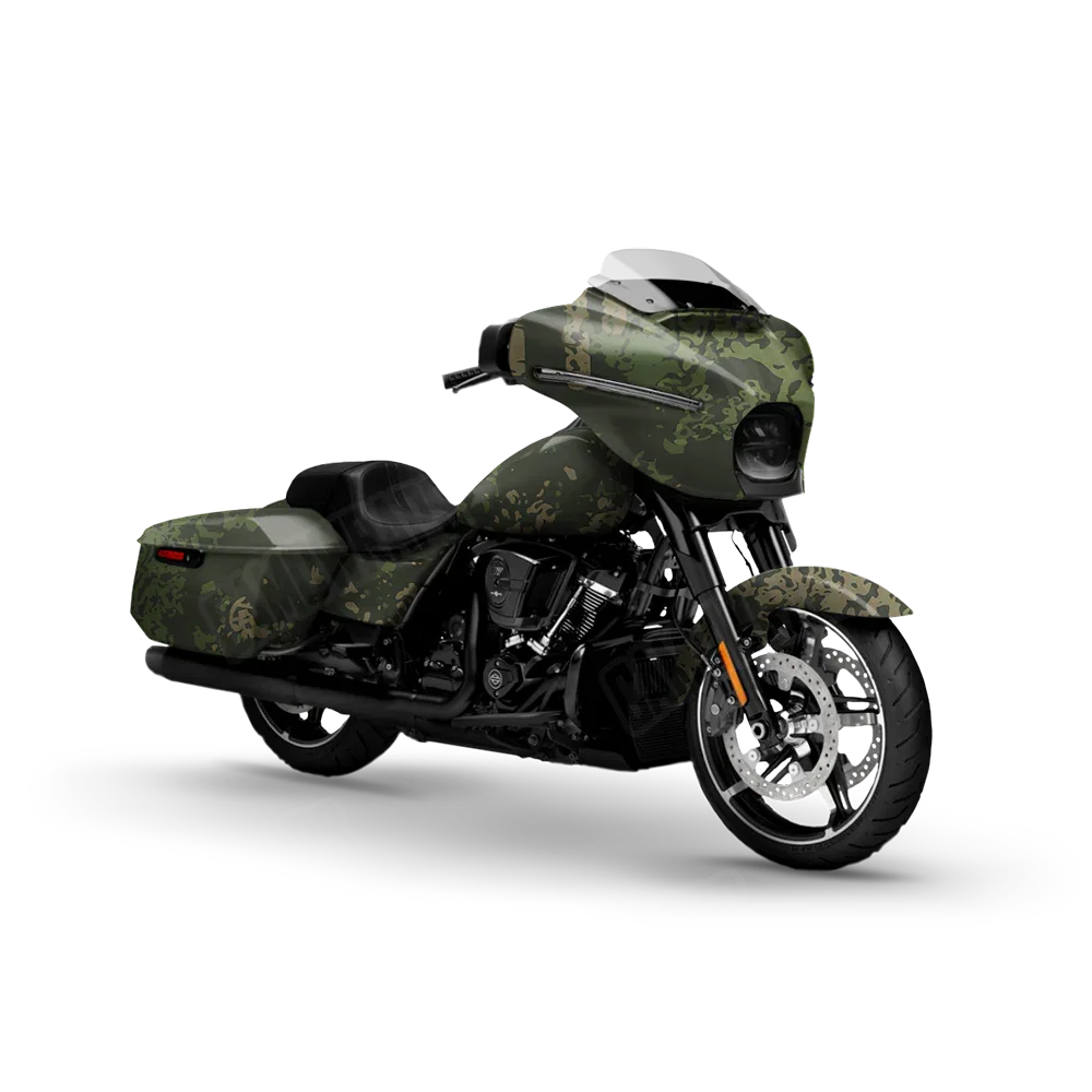 Pasted Army Green Motorcycle Wraps