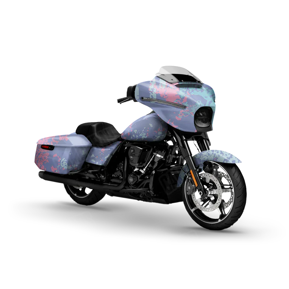 Pasted Cotton Candy Motorcycle Wraps