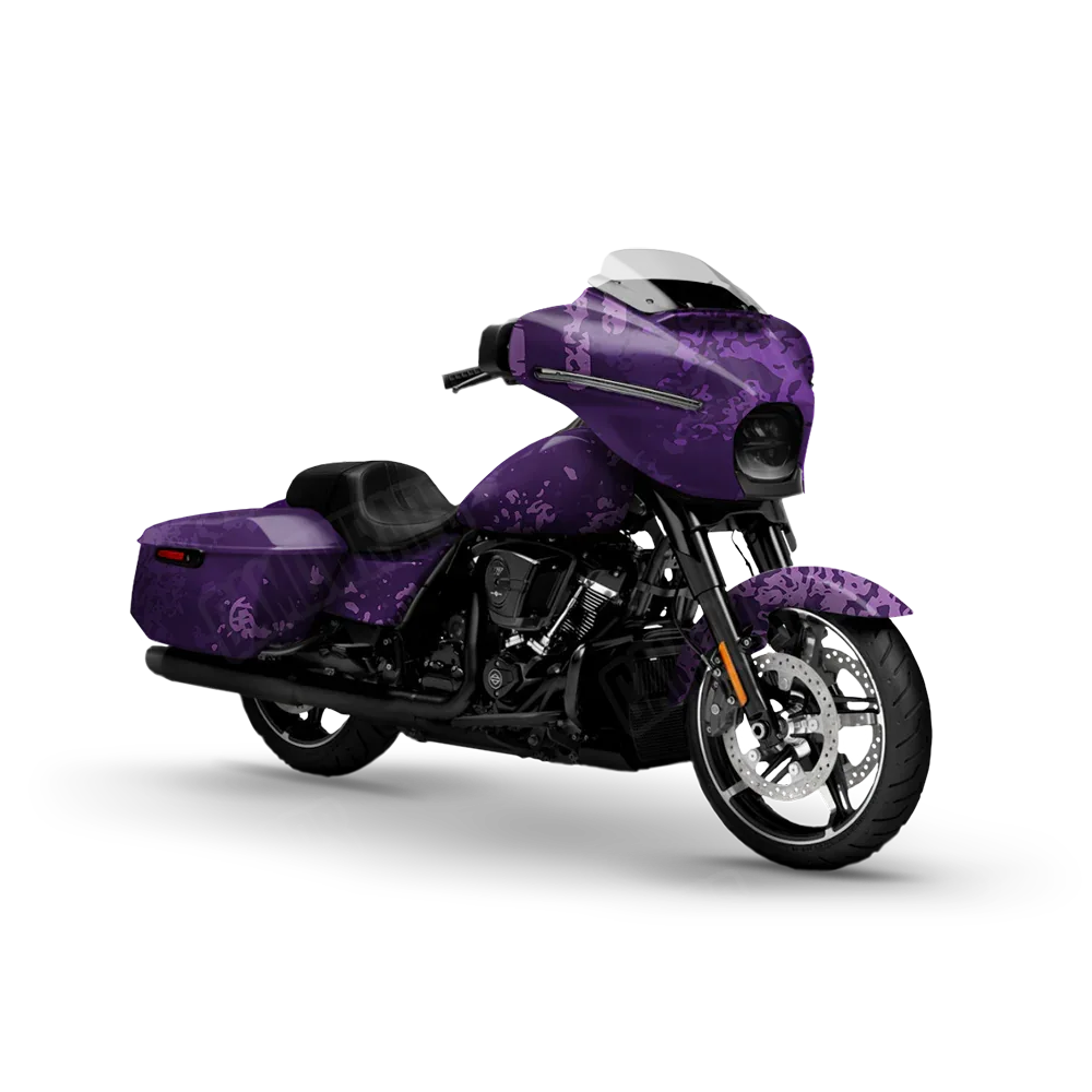 Pasted Elite Purple Motorcycle Wraps
