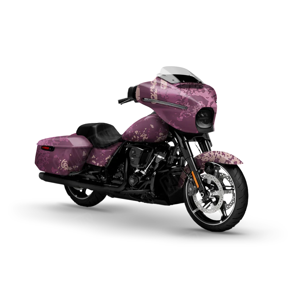 Pasted Floral Motorcycle Wraps