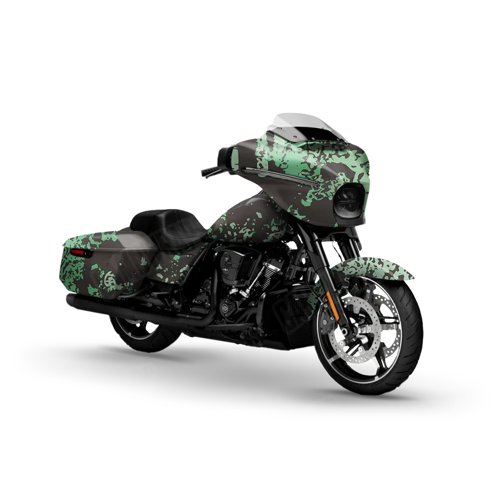 Pasted Mint Chocolate Chip Motorcycle Wraps