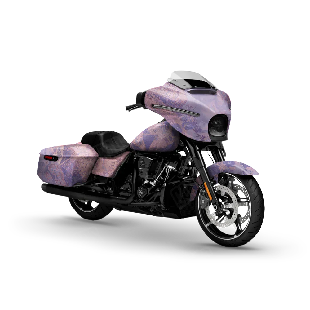 Realtree WAV3 Purple Rose Motorcycle Wraps