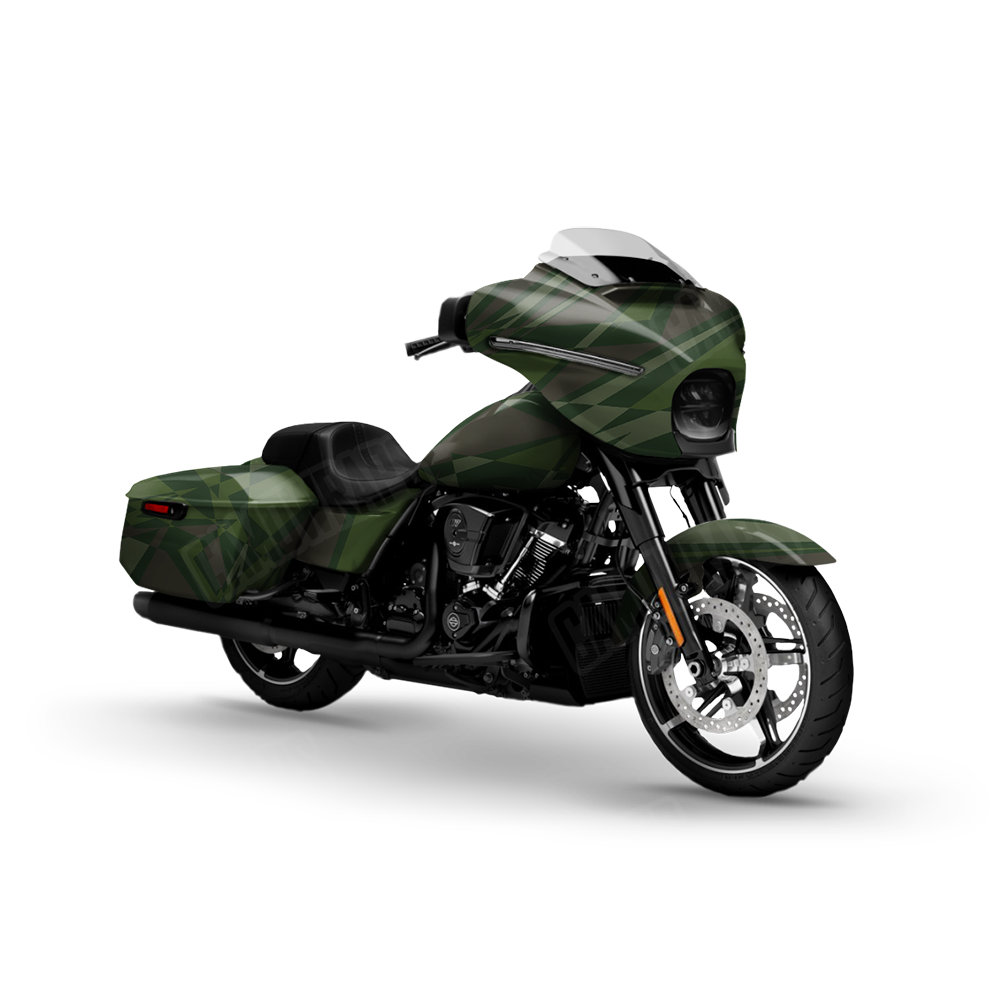 Sharp Army Dark Green Motorcycle Wraps