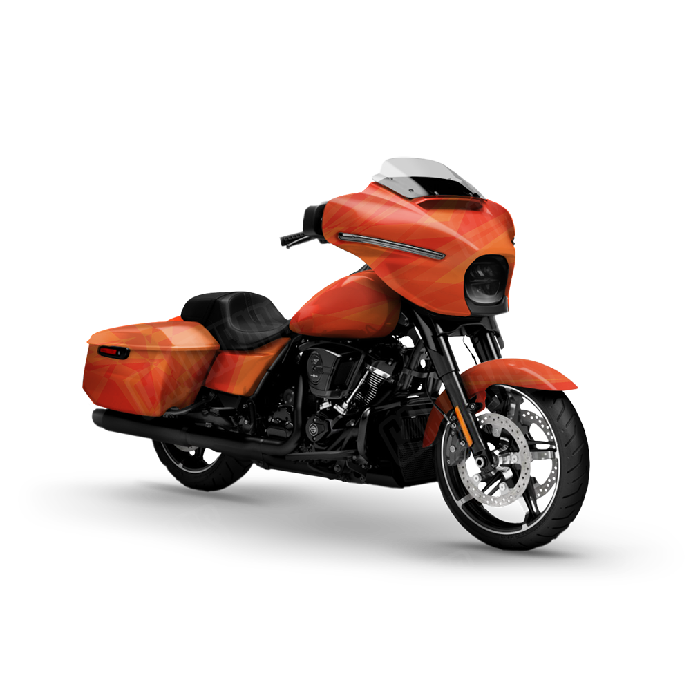 Sharp Elite Orange Motorcycle Wraps