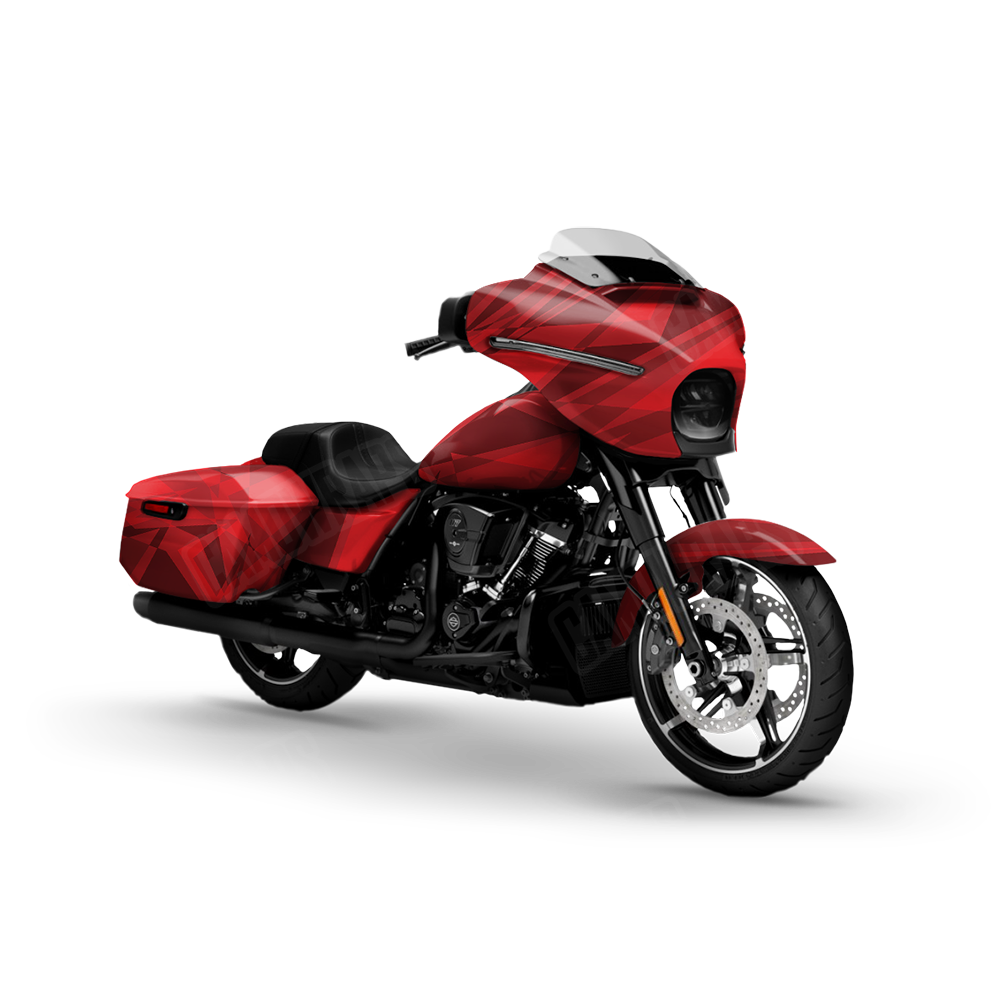 Sharp Elite Red Motorcycle Wraps