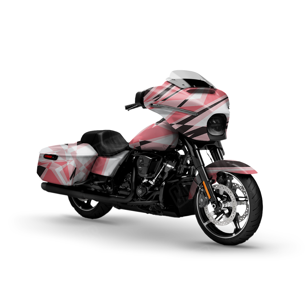 Sharp Pink Motorcycle Wraps
