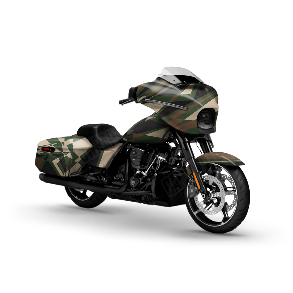 Sharp Woodland Motorcycle Wraps