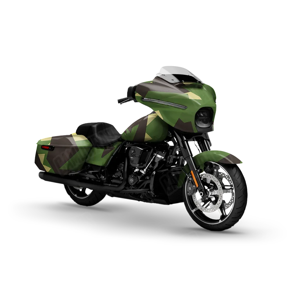 Shattered Jungle Motorcycle Wraps