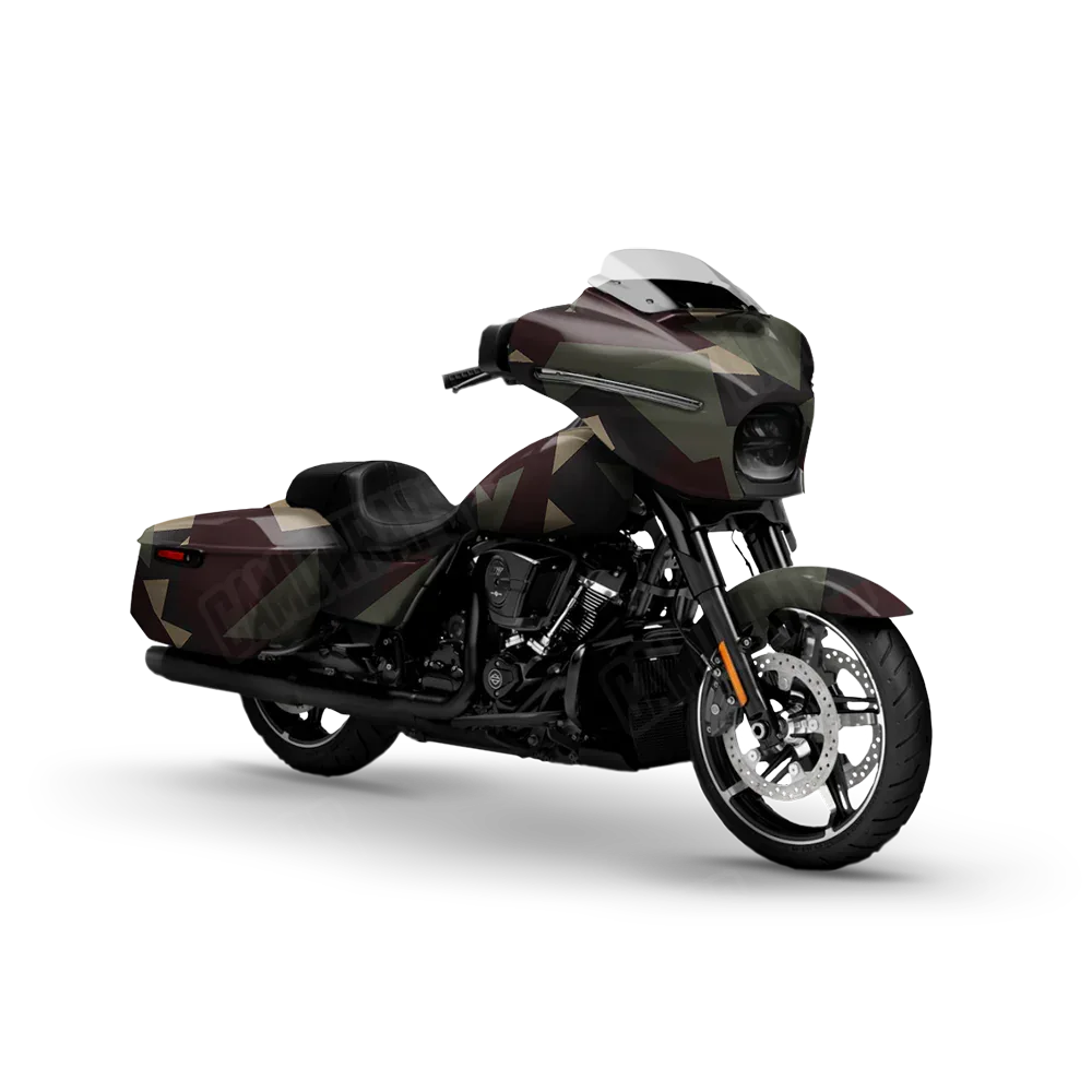 Shattered Militant Blood Motorcycle Wraps