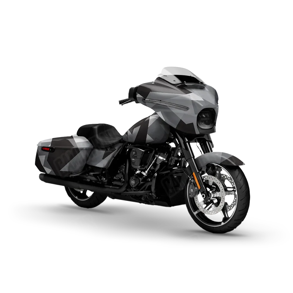 Shattered Urban Night Motorcycle Wraps