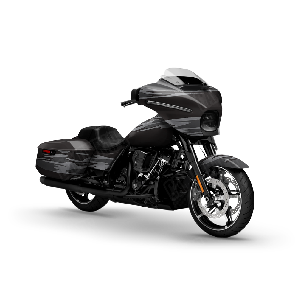 Shredded Midnight Motorcycle Wraps