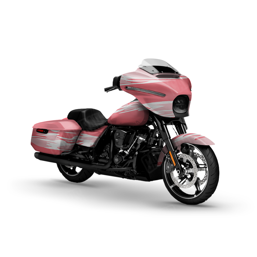Shredded Pink Motorcycle Wraps