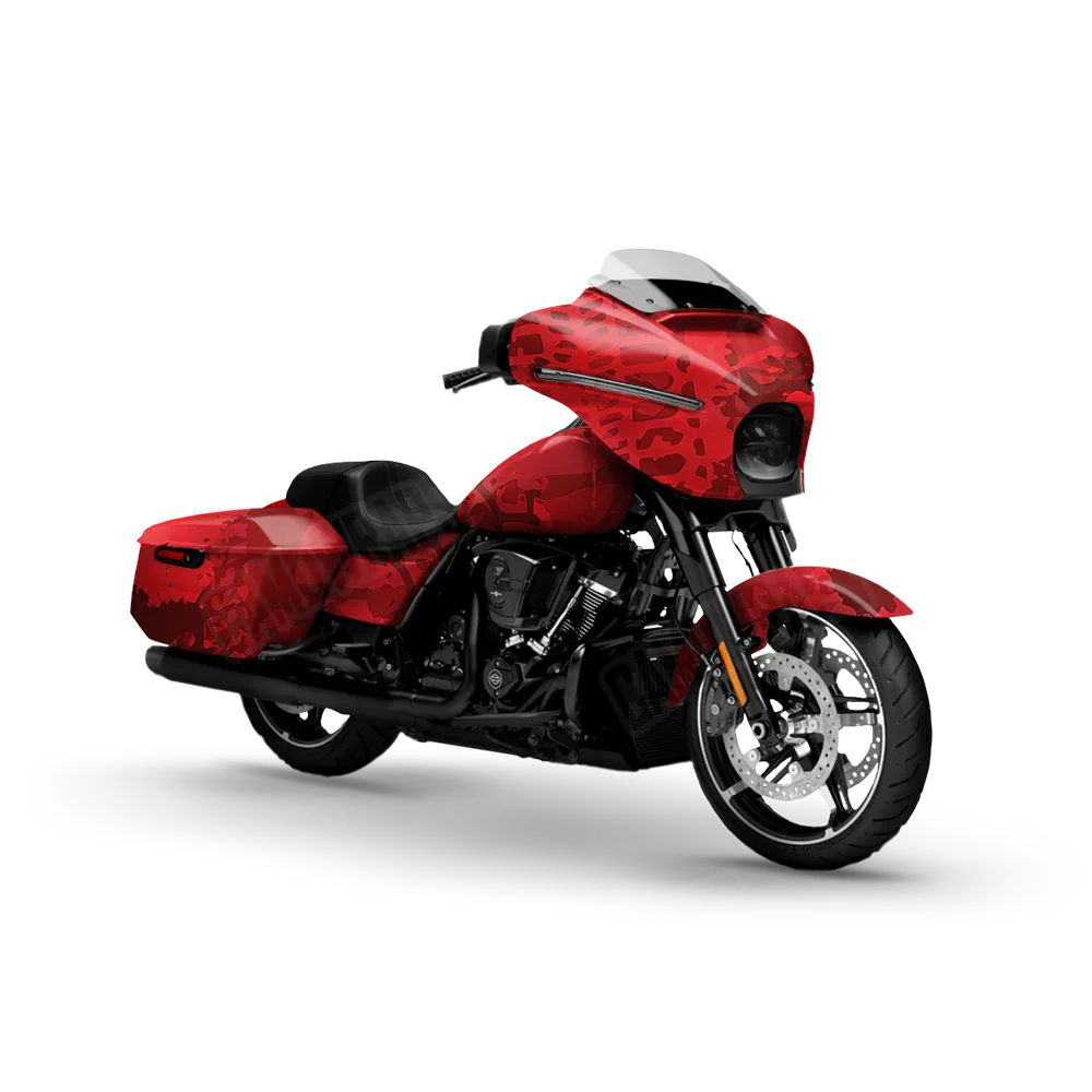 Tire Splatter Elite Red Motorcycle Wraps