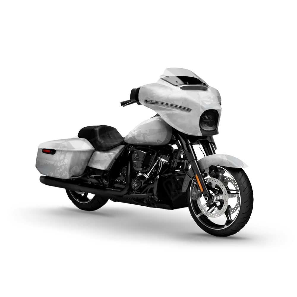 Tire Splatter Elite White Motorcycle Wraps
