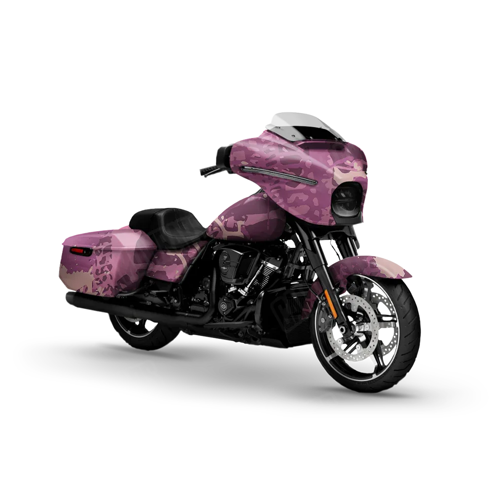 Tire Splatter Floral Motorcycle Wraps