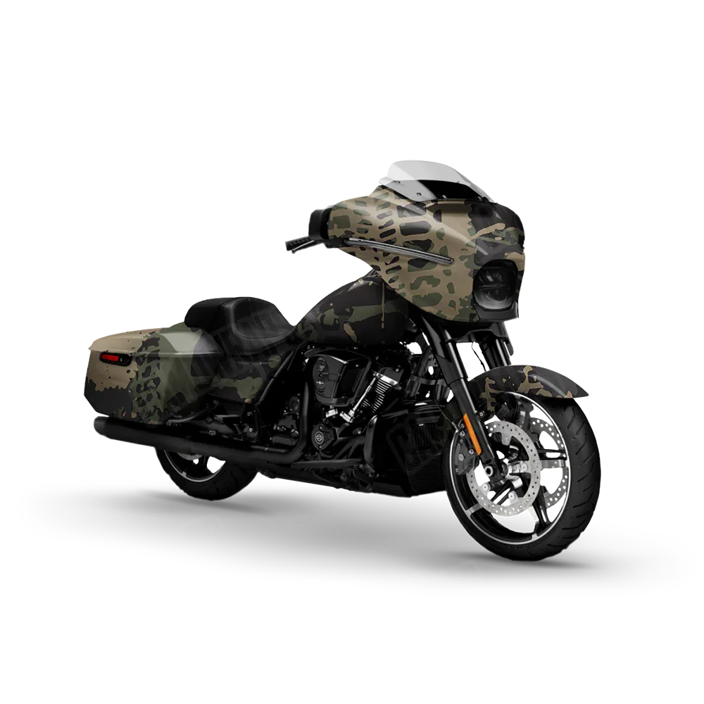 Tire Splatter Militant Charcoal Motorcycle Wraps