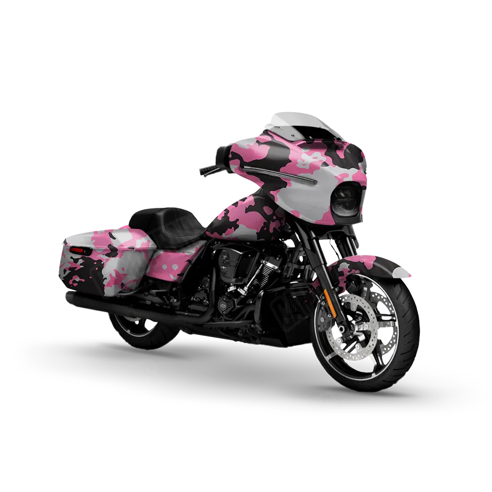 Treetop Pink Tiger Motorcycle Wraps