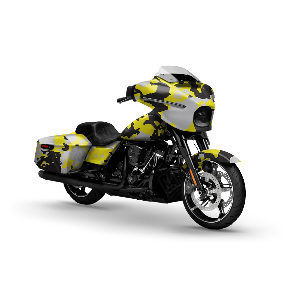 Treetop Yellow Tiger Motorcycle Wraps