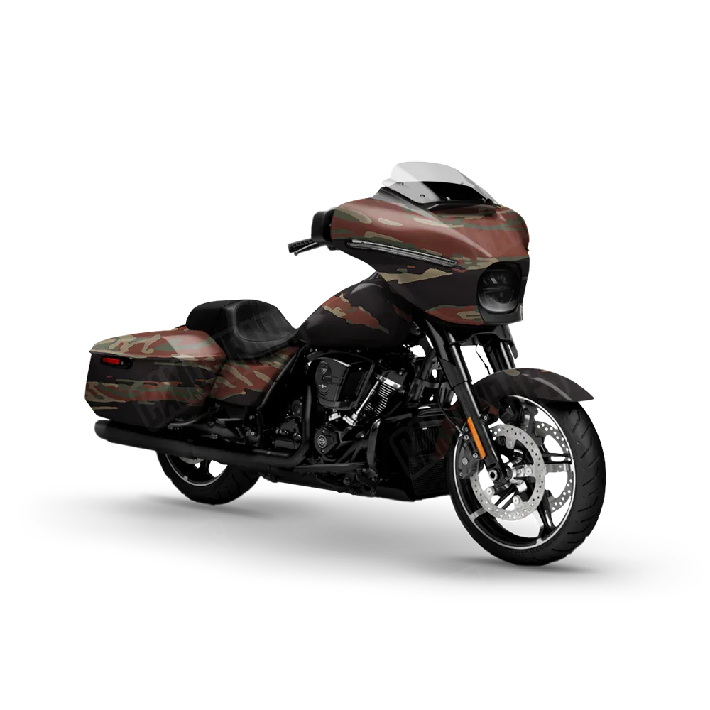 Vietnam Tiger Stripe Militant Copper Motorcycle Wraps