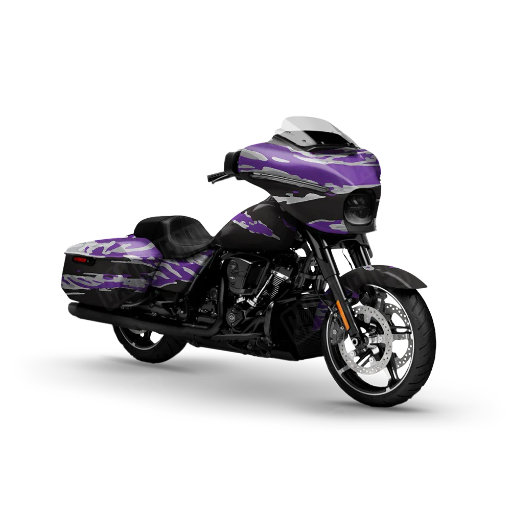 Vietnam Tiger Stripe Purple Tiger Motorcycle Wraps