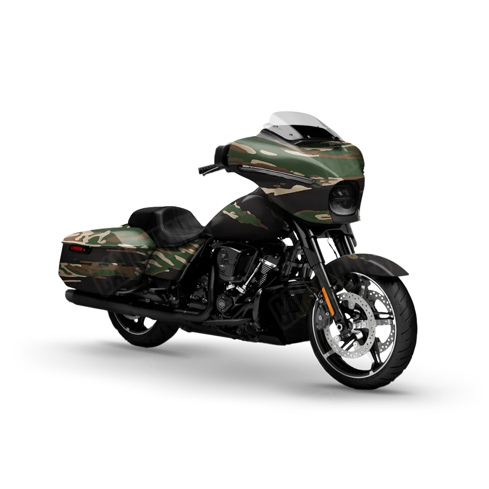 Vietnam Tiger Stripe Woodland Motorcycle Wraps